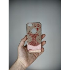 Силикон Glitter Apple iPhone 5 / 5s / SE (Golden Dress)