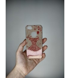 Силикон Glitter Apple iPhone 5 / 5s / SE (Golden Dress)