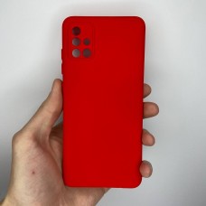 Силіконовий оригінальний чохол 360 для Samsung Galaxy A51 (2020) (ShutCam) (Червоний)