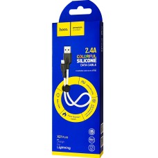 USB-кабель Hoco Silicone X21 Plus 25cm (Lightning) (Белый)