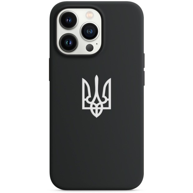 Силіконовий чохол Patriot для Apple iPhone 13 Pro (Чорний)