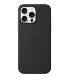 Чохол Silicone Case with MagSafe для Apple iPhone 16 Pro Max (чорний) (оригінал)..