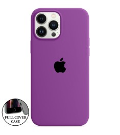 Силіконовий оригінальний чохол Round для Apple iPhone 13 Pro Max (28) Brinjal Силіконовий оригінальний чохол Round для Apple iPhone 13 Pro Max (28) Brinjal