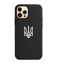 Силіконовий чохол Patriot для Apple iPhone 12 Pro Max (чорний)