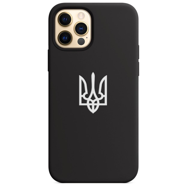 Силіконовий чохол Patriot для Apple iPhone 12 Pro Max (чорний)