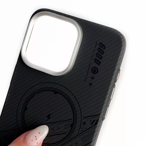 Чохол Blueo All-Inclusive Aramid Fiber MagSafe для Apple iPhone 15 Pro Max (Чорний)