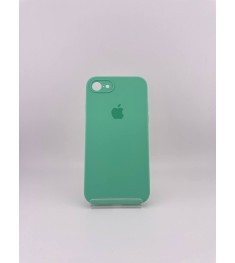 Аквамариновий оригінальний силіконовий чохол-квадрат RoundCam для Apple iPhone 7..