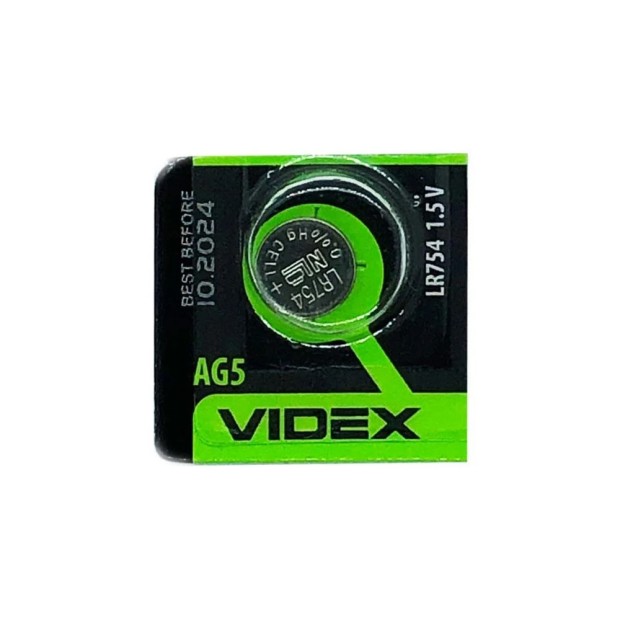 Батарейка для часов Videx AG 5 LR754 (1шт)