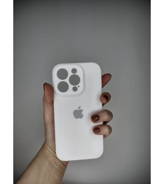 Оригінальний силіконовий чохол RoundCam для Apple iPhone 14 Pro (06) білого коль..