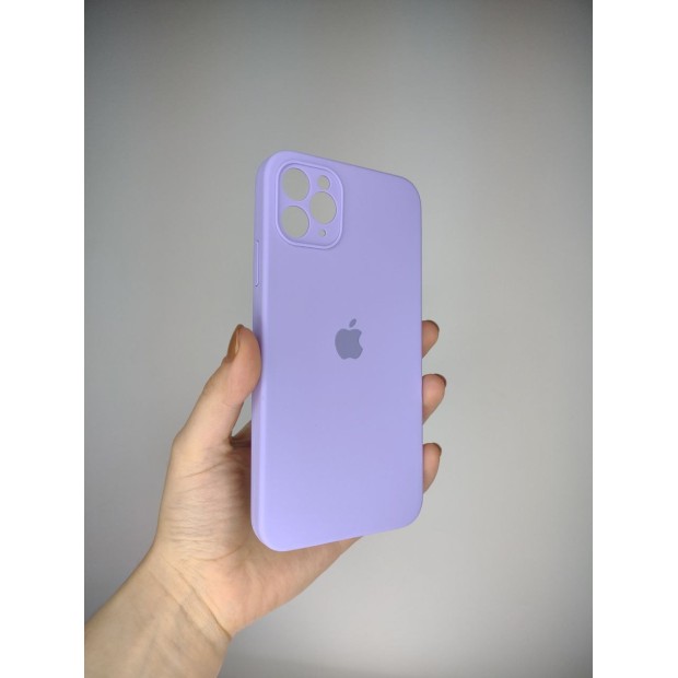 Силіконовий оригінальний квадратно-круглий чохол для Apple iPhone 11 Pro Max (43) Glycine