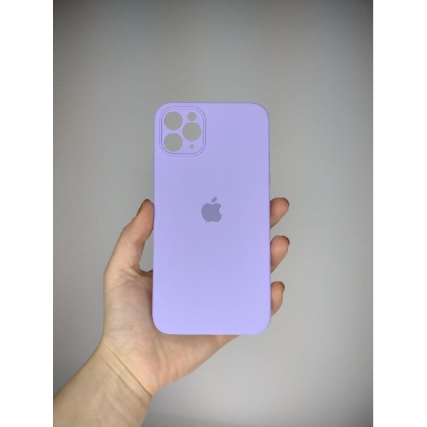 Силіконовий оригінальний квадратно-круглий чохол для Apple iPhone 11 Pro Max (43) Glycine