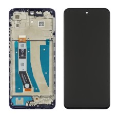 Дисплей для Motorola G32 з чорним тачскрином і корпусною рамкою.