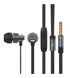 Провідні навушники-гарнітура вакуумні Celebrat C8 (Темно-сірі)