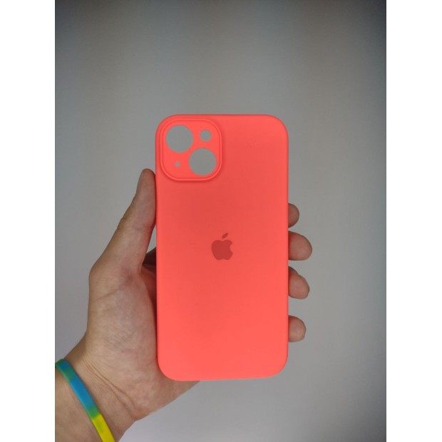 Силіконовий чохол Original RoundCam для Apple iPhone 14 (50) кораловий.