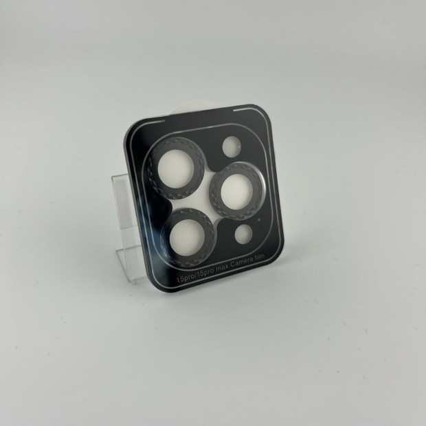 Захисне скло на камеру Rhombus Diamond для Apple iPhone 15 Pro  /  15 Pro Max (Чорне)