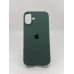 Силикон Original Round Case Apple iPhone 16 Plus (55) Blackish Green