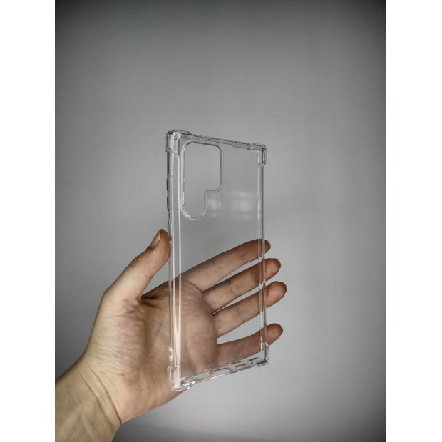 Силикон 6D Samsung Galaxy S22 Ultra (Прозрачный)