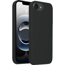Силіконовий оригінальний чохол круглої форми для Apple iPhone 16e (07) чорний.