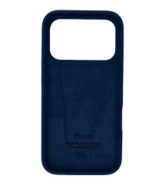 Силіконовий чохол круглої форми для Apple iPhone 17 Pro Max (09) темно-синій