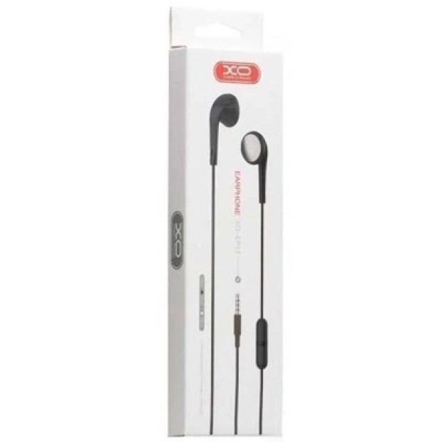 Проводные наушники-гарнитура вкладыши XO EP17 (Black) DT