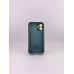 Силіконовий оригінальний чохол RoundCam для Apple iPhone 12 Mini (46) темно-зелений