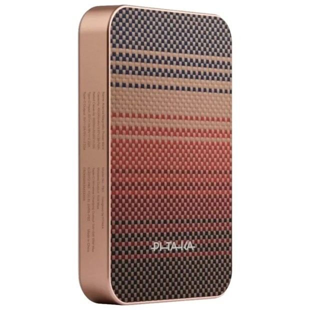 Беспроводной аккумулятор Pitaka Aramid Fiber Magnetic Qi2 10000 mAh (Sunset)