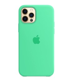 Силіконовий оригінальний чохол Apple для iPhone 12 / 12 Pro (49) аквамарин