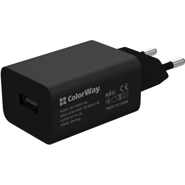 СЗУ-адаптер Walker WH-26 2.1A (1USB) + кабель Lightning (Чёрный)