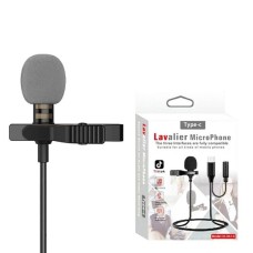 Микрофон петличный Lavalier JH-042 Type-C (Чёрный)