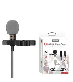 Микрофон петличный Lavalier JH-042 Type-C (Чёрный)