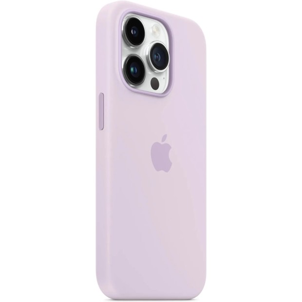 Силіконовий оригінальний круглий чохол Apple iPhone 14 Pro Max (71) Light Glycine