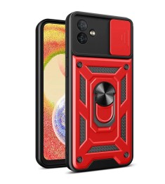 Броньований чохол Ring Serge Armor Case для Samsung Galaxy A06 (ShutCam) (Червон..