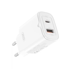 СЗУ-адаптер Rivex 30W QC3.0 (1USB/1Type-C) (Белый)