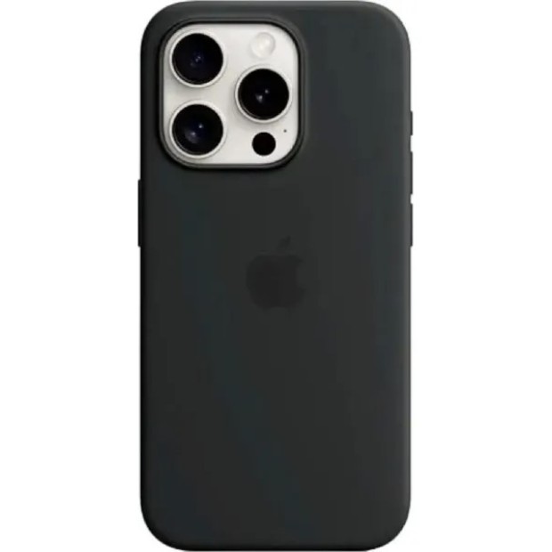 Силіконовий чохол Original RoundCam для Apple iPhone 15 Pro (07) чорний