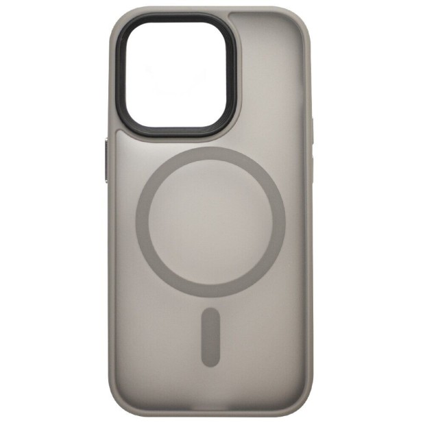 Накладка Totu Pjur Magsafe Apple IPhone 15 Pro Max (Titanium Grey)