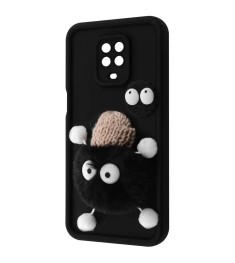Чохол Pretty Things Case для Xiaomi Redmi Note 9S  /  Note 9 Pro (Чорний / Пухна..