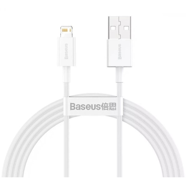 USB-кабель Baseus Superior 2.4A (1.5m) (Lightning) (Белый) CALYS-B02