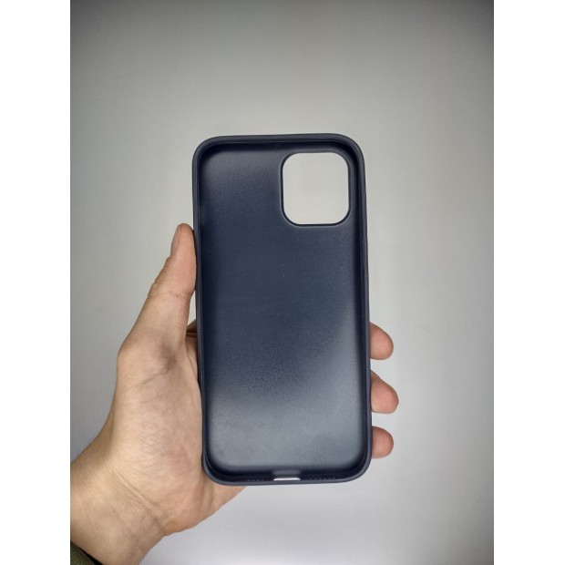 Силіконовий чохол HDD YSL Apple iPhone 12 Pro Max (темно-синій)