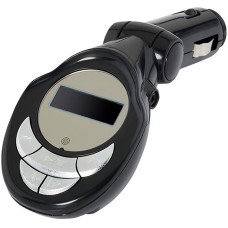 FM - модулятор Optima FM-04 (Bluetooth, MicroSD, USB, Aux) Black