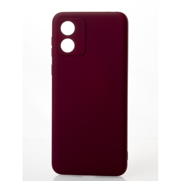 Силіконова оригінальна Motorola Moto E13 (ShutCam) (Бордовий)