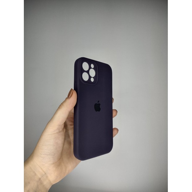 Силіконовий чохол Original RoundCam для Apple iPhone 12 Pro (Баклажан)