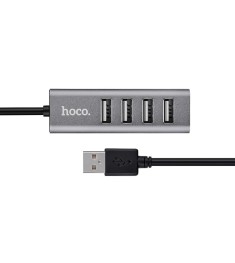 Adapter USB HUB Hoco HB1 (4 ports) (Gray)