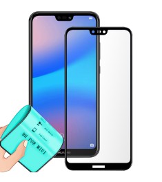 Захисне скло 5D Ceramic Huawei P20 Lite Чорний