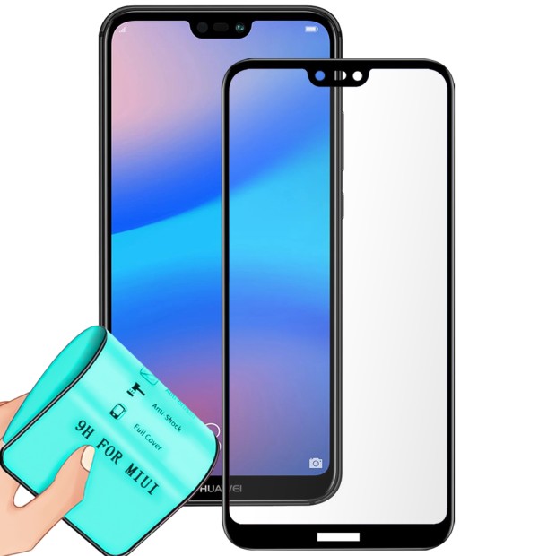 Стекло 5D Ceramic Huawei P20 Lite Black