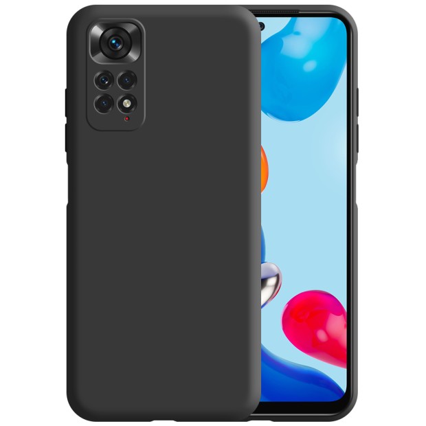 Силікон оригінальний Xiaomi Redmi Note 11  /  Note 11S (ShutCam) (Чорний)