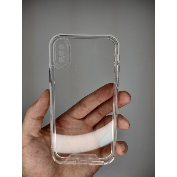 Силіконовий чохол Space Case для Apple iPhone X  /  XS (прозорий)