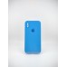 Силіконовий оригінальний чохол Square RoundCam для Apple iPhone X  /  XS (87) колір Bice Blue