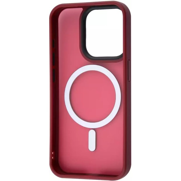 Чехол WAVE Matte Insane Case with MagSafe iPhone 15 Pro Max (Dark Red)