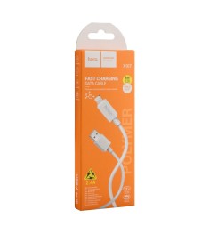 USB-кабель Hoco X107 2.4A (Lightning) (Білий)