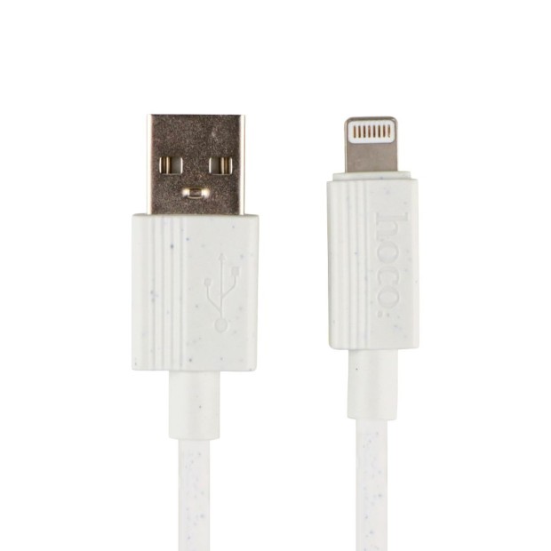 USB-кабель Hoco X107 2.4A (Lightning) (Білий)